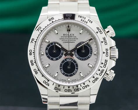 rolex daytona white gold|18k gold rolex daytona.